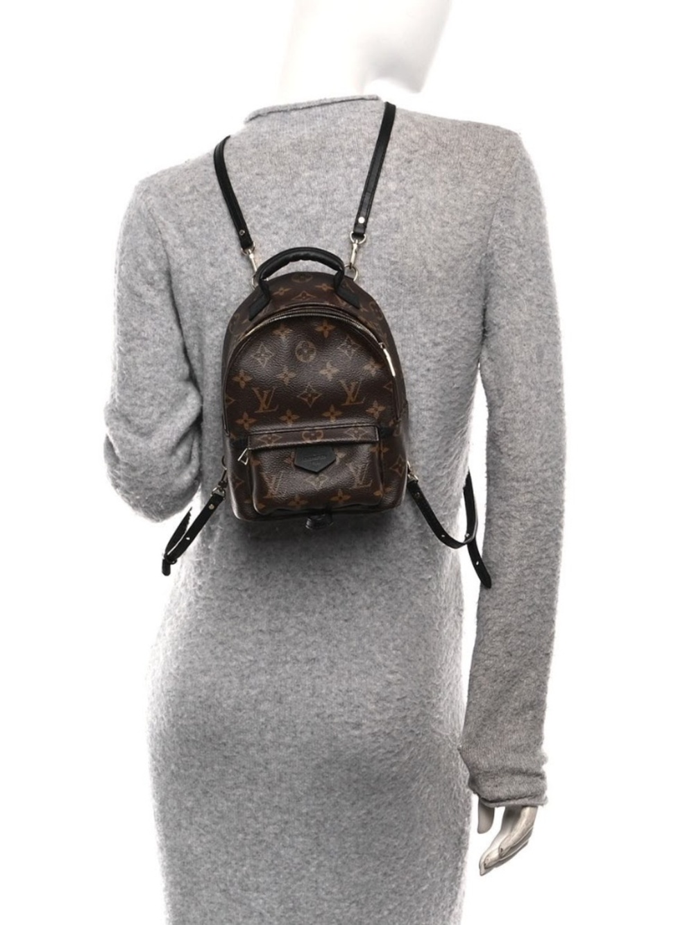 Authentic LOUIS VUITTON Monogram Palm Springs Mini Backpack Brown - Picture 16 of 16